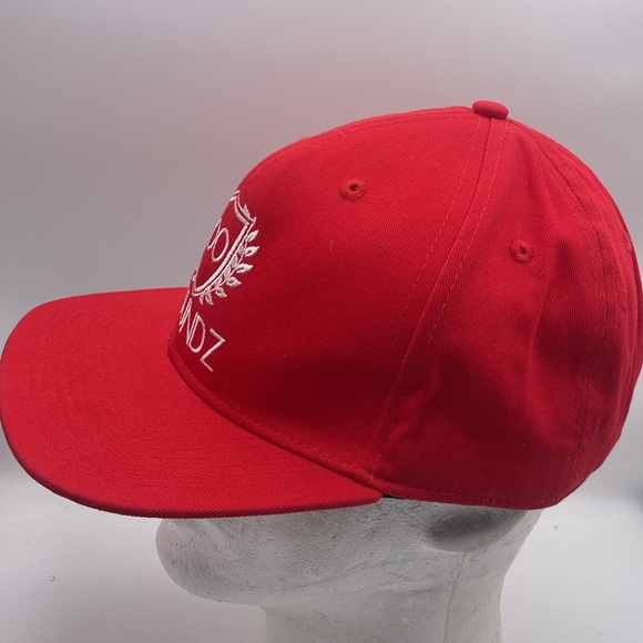 100 ROUNDZ Men’s Red White SnapBack Cap - Picture 4 of 6
